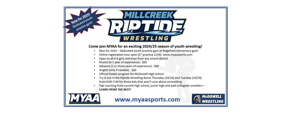 Wrestling Registration is open!